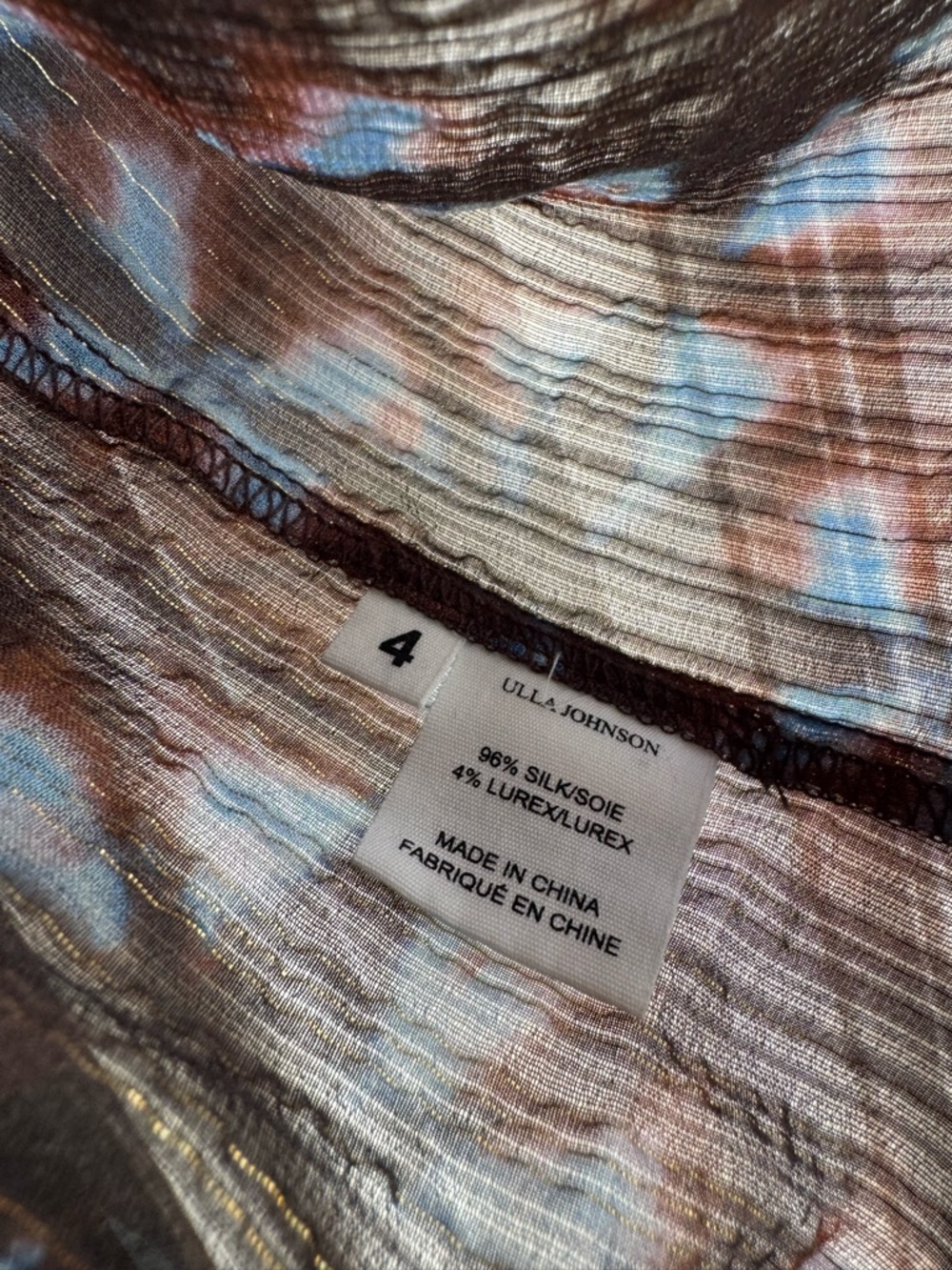 Ulla Johnson Marta Blouse- Twilight Prism - Picture 6 of 8